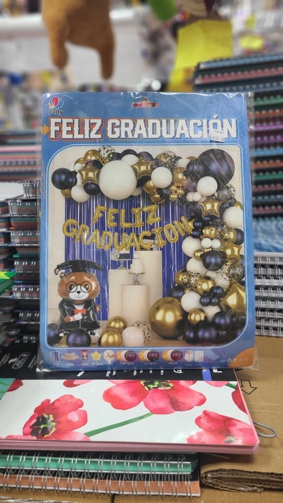GLobos para fiesta de graduación