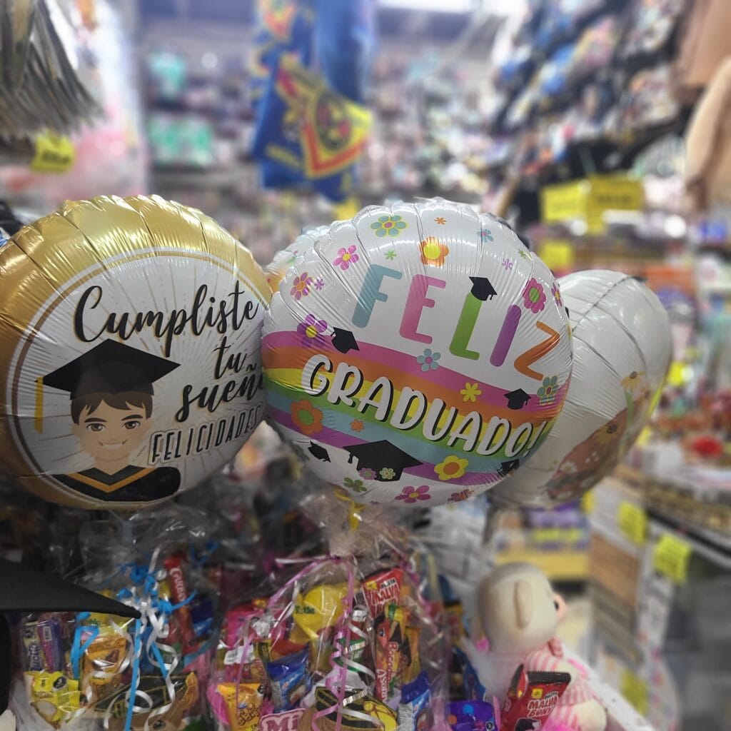 Globos para fiesta de graduación