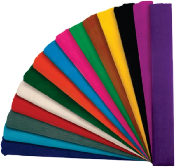 PAPEL CREPE VER COLORES X PZA
