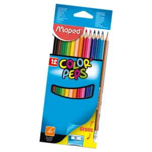 LAPICES DE COLORES C/12/PZS +LAPIZ MAPED
