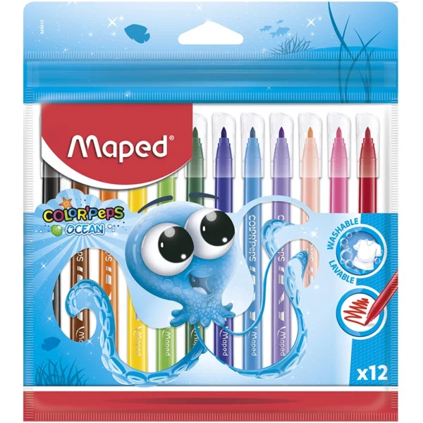 PQ MARCADOR DELGADO OCEAN MAPED C/12PZ