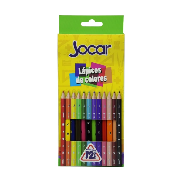 LAPICES DE COLORES MADERA JOCAR C/12 PZA