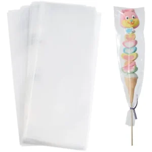 BOLSA CELOFAN P/BROCHETA 8 x 20 CM TRANSPARENTE